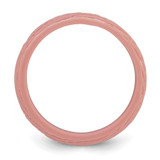 Silicone Rose Pink 5.70mm Wood Grain Pattern Band - SL-F9535563-6470