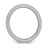 Silicone Silver Metallic 8.7mm Domed Band Size 12