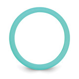 Silicone Sky Blue 5.7mm Domed Band Size 9