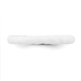 Silicone White 3mm Braided Band - SL-5B6E6945-5551