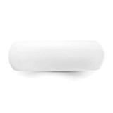 Silicone White 8mm Domed Band Size 7