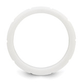 Silicone White 8mm Grid Pattern Band - SL-F3F5AFBB-2415