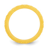 Silicone Yellow Mermaid Pattern 5.7mm Domed Band Size 5