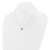 SS Multi Color CZ Evil Eye 16in w/2in ext Necklace