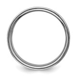 SS Rhodium-plated 10mm Flat Size 13 Band