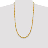 14K 28 inch 5.4mm Semi Solid Rope with Lobster Clasp Chain