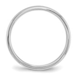 SS Rhodium-plated 2mm Comfort Fit Size 8 Band