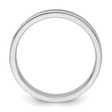 SS Rhodium-plated 3mm Flat Size 12 Band