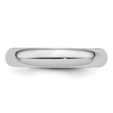 SS Rhodium-plated 4mm Comfort Fit Size 12 Band