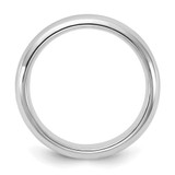 SS Rhodium-plated 4mm Comfort Fit Size 9.5 Band