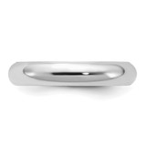 SS Rhodium-plated 4mm Comfort Fit Size 9.5 Band