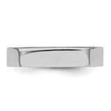 SS Rhodium-plated 4mm Flat Size 11 Band
