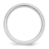 SS Rhodium-plated 5mm Comfort Fit Size 7.5 Band