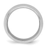 SS Rhodium-plated 7mm Comfort Fit Size 7.5 Band