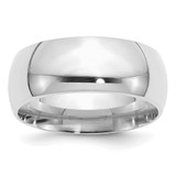 SS Rhodium-plated 9mm Comfort Fit Size 11 Band