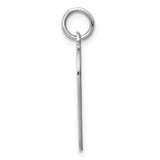 SS Rh-plt Engraveable Heart Polished Front/Satin Back Disc Charm - QM-6EE8A159-8960