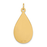 14k 28x16mm Teardrop Non-enameled Medical Jewelry Pendant