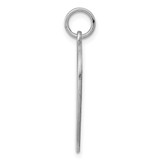 SS Rh-plt Engraveable Heart Polished Front/Satin Back Disc Charm - QM-A1EB73C0-1236