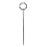 SS Rh-plt Engraveable Heart Polished Front/Satin Back Disc Charm - QM-AC3F2E48-2071