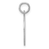 SS Rh-plt Engraveable Round Polished Front/Satin Back Disc Charm - QM-A74A4B24-2654