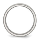 Stainless Steel Ridged Edge 8mm Polished Band - SR-157D4D9D-1232