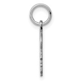 Sterl Silver Rh-plt Engraveable Boy Polished Front/Satin Back Disc Charm - QM-7040B23B-2589