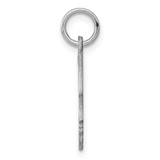 Sterl Silver Rh-plt Engraveable Boy Polished Front/Satin Back Disc Charm - QM-9BC9B657-6681