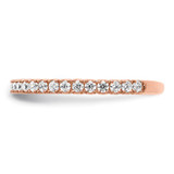 Sterling Shimmer Sterling Silver Rose-tone Flash Rose Gold-plated 28 Stone CZ Band - QR-D2DDD486-7440