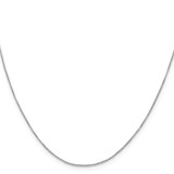Sterling Silver .6mm Box Chain w/4in ext.