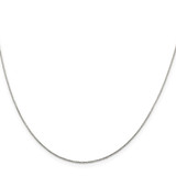 Sterling Silver .85mm Diamond-cut Round Spiga Chain w/2in ext.