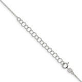 Sterling Silver .95mm Diamond-cut Forzantine Cable Chain w/2in ext.