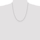 Sterling Silver .95mm Diamond-cut Forzantine Cable Chain w/4in ext.