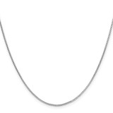 Sterling Silver .95mm Diamond-cut Round Box Chain w/4in ext.