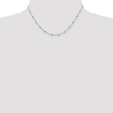 Sterling Silver 1.15mm Diamond-cut Fancy Beaded Chain - QP-8643C170-4927
