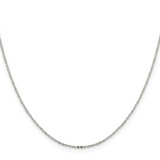 Sterling Silver 1.15mm Flat Cable Chain - QP-E5DE1038-6285