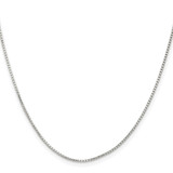 Sterling Silver 1.1mm Diamond-cut Round Box Chain - QV-13BD3F67-7896
