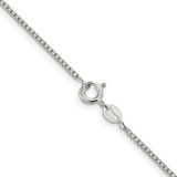 Sterling Silver 1.25mm 8 Sided Diamond-cut Box Chain - QB-CAF45749-7195