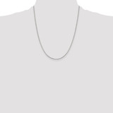 Sterling Silver 1.25mm 8 Sided Diamond-cut Box Chain w/4in ext.