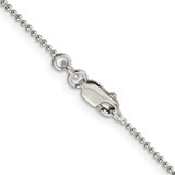 Sterling Silver 1.25mm Beaded Chain - QK-D35BDDB1-2232