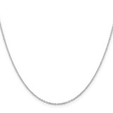 Sterling Silver 1.25mm Cable Chain w/2in ext.