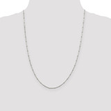Sterling Silver 1.25mm Fancy Beaded Box Chain - QP-3700E0BD-6112