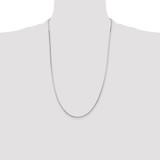 Sterling Silver 1.25mm Octagonal Snake Chain - QO-114DCAD3-3336