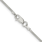 Sterling Silver 1.25mm Octagonal Snake Chain - QO-4B9A0D68-7609