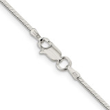Sterling Silver 1.25mm Square Snake Chain - QS-0C098DAD-4976