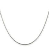 Sterling Silver 1.2mm Round Snake Chain - QS-D408A495-1569