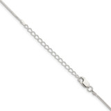 Sterling Silver 1.2mm Snake Chain w/2in ext.