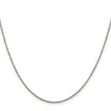 Sterling Silver 1.35mm 8 Sided Diamond-cut Box Chain - QB-DB7BEEA1-3020