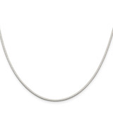Sterling Silver 1.35mm Octagonal Snake Chain - QO-C2E2E31A-6045