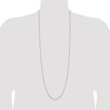 Sterling Silver 1.3mm Diamond-cut Round Box Chain - QV-7B81F056-9939