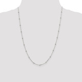 Sterling Silver 1.3mm Fancy Beaded Chain - QP-83363870-2872